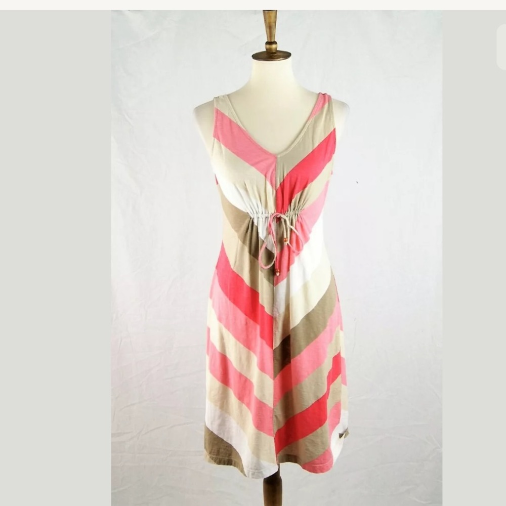 Tommy Bahama Chevron Tie Front Sun Dress S